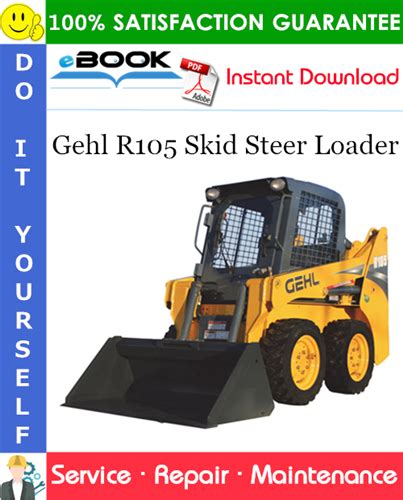 gehl r105 skid steer specs|gehl rt105 operation manual.